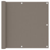 Parawan balkonowy, taupe, 90x300 cm, tkanina Oxford