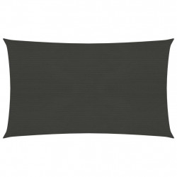 Żagiel przeciwsłoneczny, 160 g/m², antracytowy, 3x6 m, HDPE
