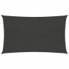 Żagiel przeciwsłoneczny, 160 g/m², antracytowy, 3x6 m, HDPE
