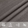 Żagiel przeciwsłoneczny, 160 g/m², antracytowy, 3x6 m, HDPE