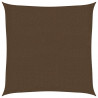 Żagiel przeciwsłoneczny, 160 g/m², brązowy, 2x2 m, HDPE