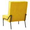 Fotel, 65x79x87 cm, musztardowy, obity aksamitem