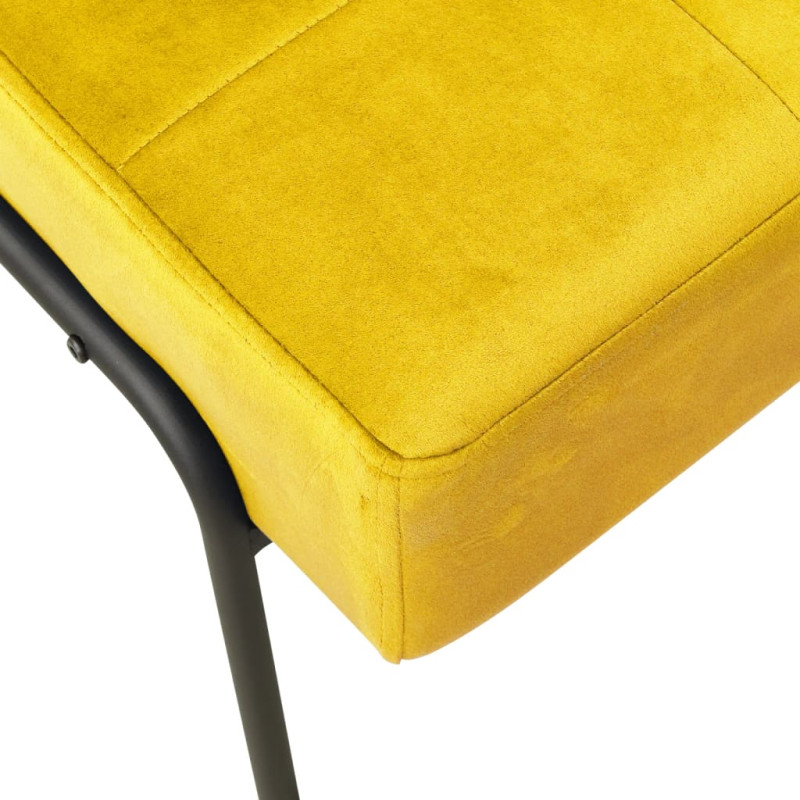 Fotel, 65x79x87 cm, musztardowy, obity aksamitem