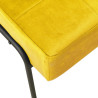 Fotel, 65x79x87 cm, musztardowy, obity aksamitem