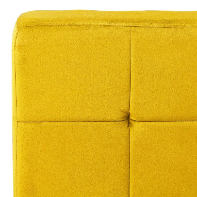 Fotel, 65x79x87 cm, musztardowy, obity aksamitem