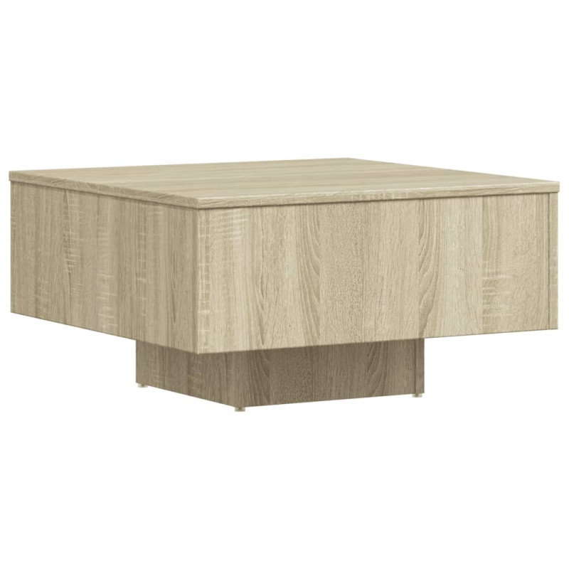 Stolik kawowy, dąb sonoma 60x60x31,5 cm materiał drewnopochodny