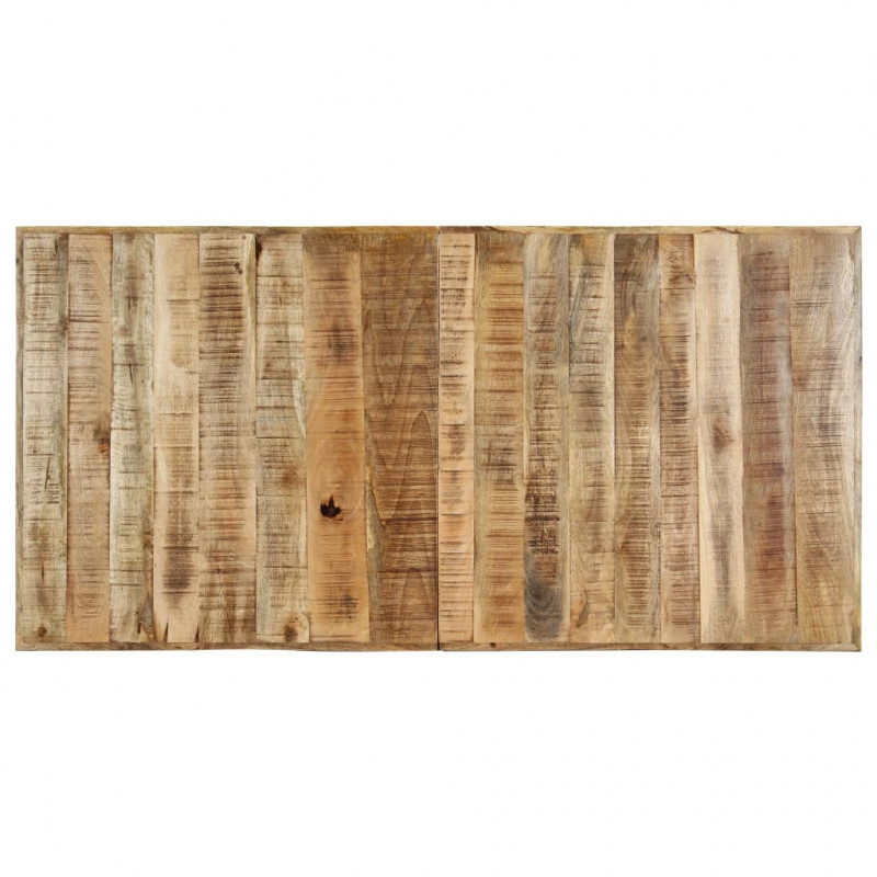 Stół jadalniany, 160 x 80 x 75 cm, lite surowe drewno mango