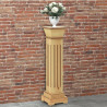 Klasyczny kwietnik kolumna, jasne drewno, 17x17x66 cm, MDF