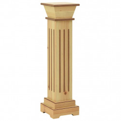 Klasyczny kwietnik kolumna, jasne drewno, 17x17x66 cm, MDF