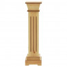 Klasyczny kwietnik kolumna, jasne drewno, 17x17x66 cm, MDF