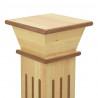 Klasyczny kwietnik kolumna, jasne drewno, 17x17x66 cm, MDF