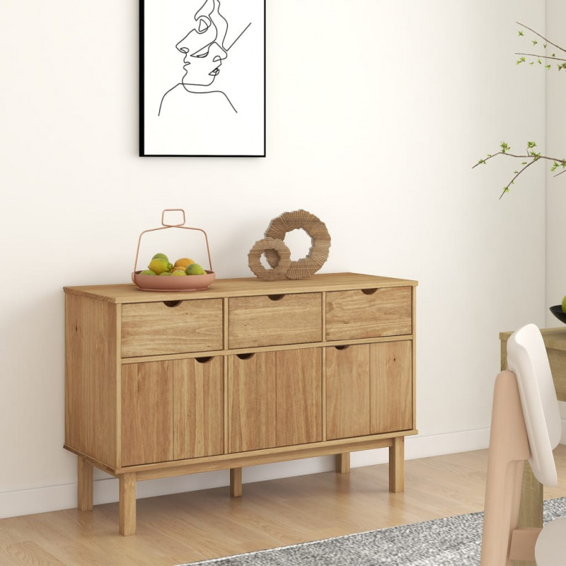 Szafka OTTA, 114x43x73,5 cm, lita sosna