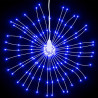 Ozdoby świąteczne ze 140 lampkami LED, 4 szt, niebieskie, 17 cm