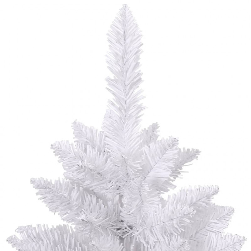 Sztuczna choinka z zawiasami i stojakiem, biała, 300 cm