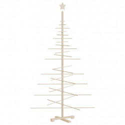 Drewniana choinka do udekorowania, 180 cm, lite drewno sosnowe