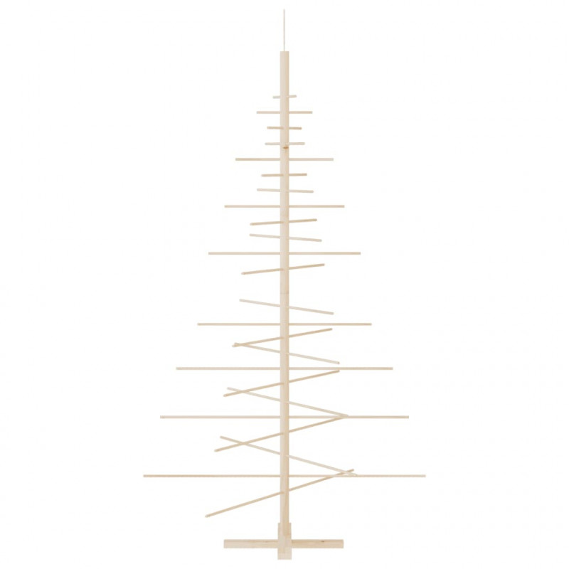 Drewniana choinka do udekorowania, 180 cm, lite drewno sosnowe