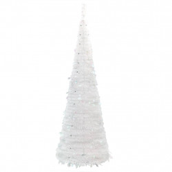 Sztuczna choinka typu pop-up, 50 LED, biała, 120 cm