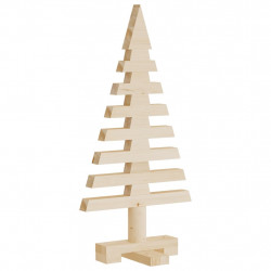 Drewniana choinka do udekorowania, 60 cm, lite drewno sosnowe