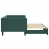 Sofa rozsuwana, ciemnozielona, 90x200 cm, aksamit