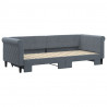 Sofa rozsuwana, ciemnozielona, 80x200 cm, aksamit