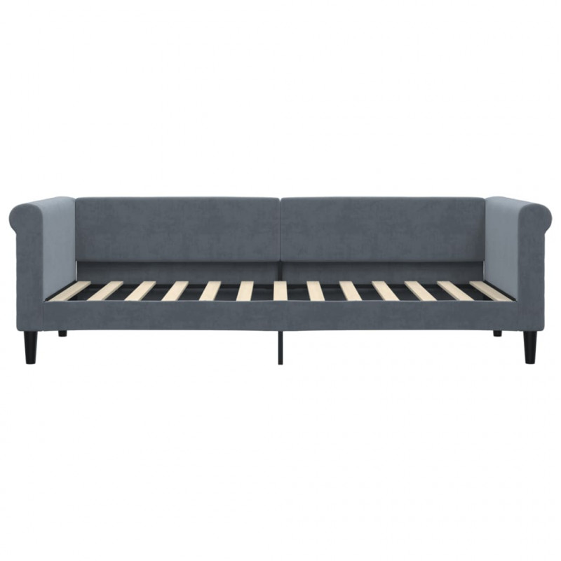 Sofa rozsuwana, ciemnozielona, 80x200 cm, aksamit
