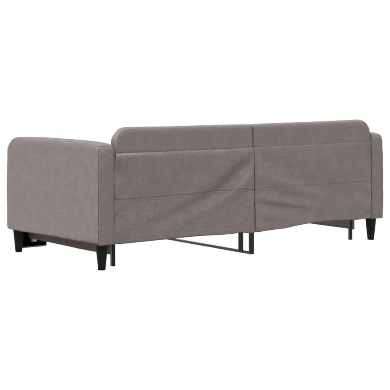 Sofa rozsuwana, kolor taupe, 90x200 cm, tkanina