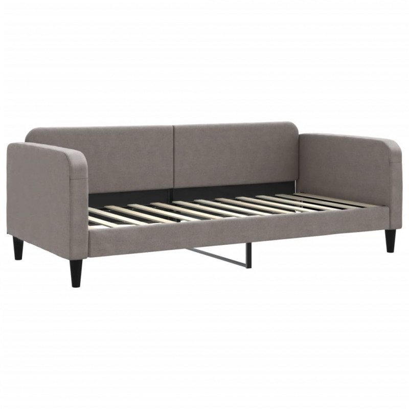Sofa rozsuwana, kolor taupe, 90x200 cm, tkanina
