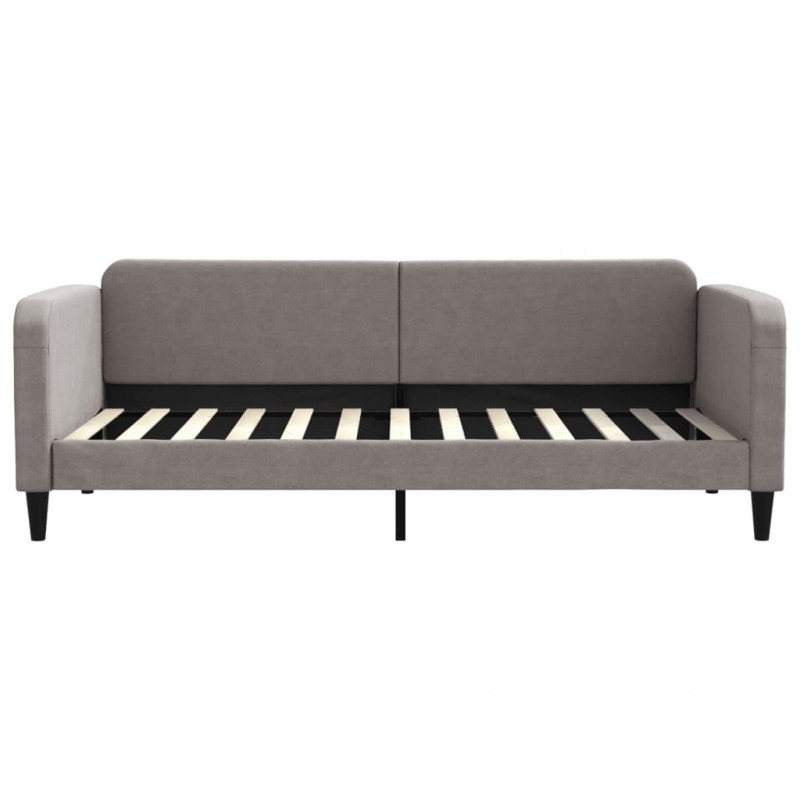 Sofa rozsuwana, kolor taupe, 90x200 cm, tkanina