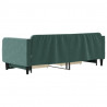 Sofa rozsuwana z szufladami, ciemnozielona, 90x200 cm, aksamit
