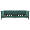 Sofa rozsuwana z szufladami, ciemnozielona, 80x200 cm, aksamit
