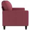 Sofa 3-osobowa, winna czerwień, 180 cm,tapicerowana tkaniną