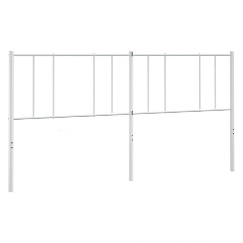 Metalowe wezgłowie, białe, 200 cm