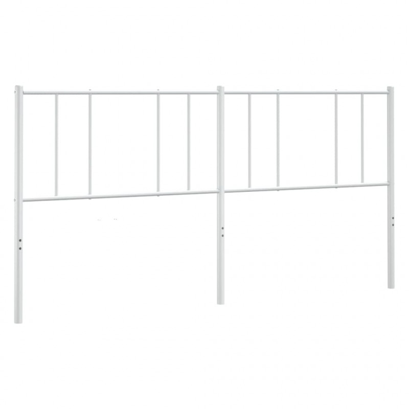 Metalowe wezgłowie, białe, 200 cm