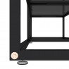 Szafka pod TV, czarna, 160x40x40,5 cm, hartowane szkło