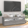 Szafki TV z LED, 2 szt., szary dąb sonoma, 60x35x40 cm