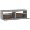 Szafki TV z LED, 2 szt., szary dąb sonoma, 60x35x40 cm