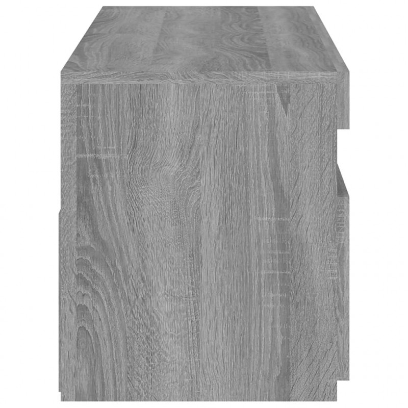 Szafki TV z LED, 2 szt., szary dąb sonoma, 60x35x40 cm