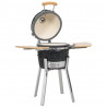 Ceramiczny grill Kamado z wędzarnią, 81 cm