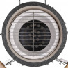 Ceramiczny grill Kamado z wędzarnią, 81 cm