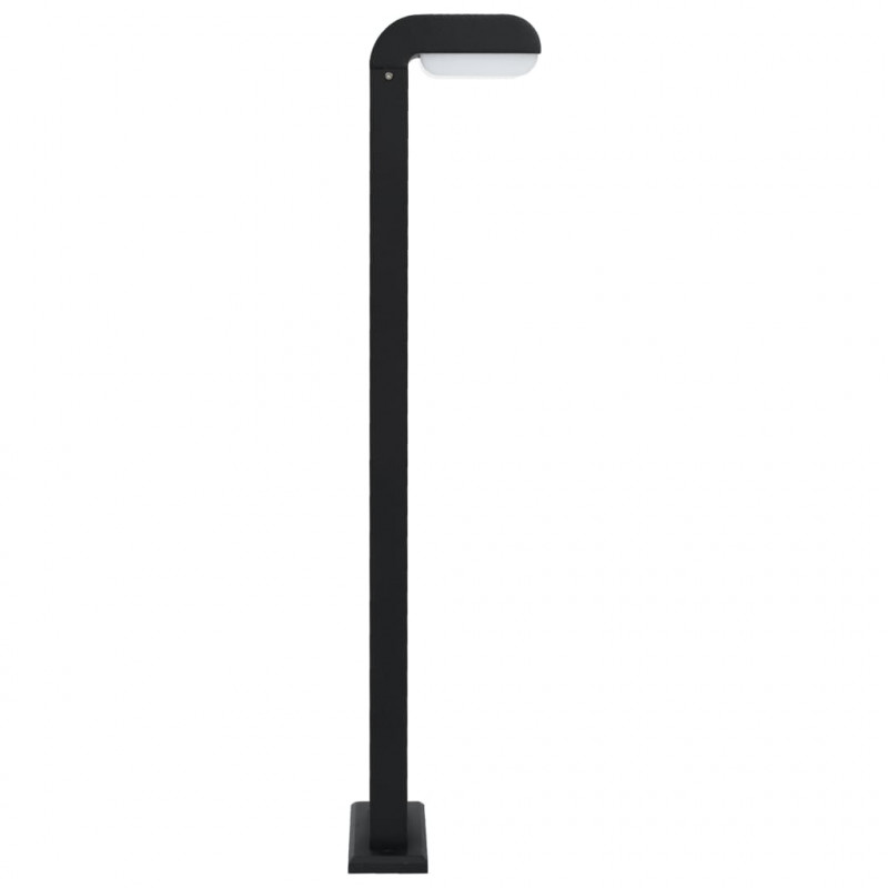Lampa ogrodowa LED, 9 W, czarna, owalna