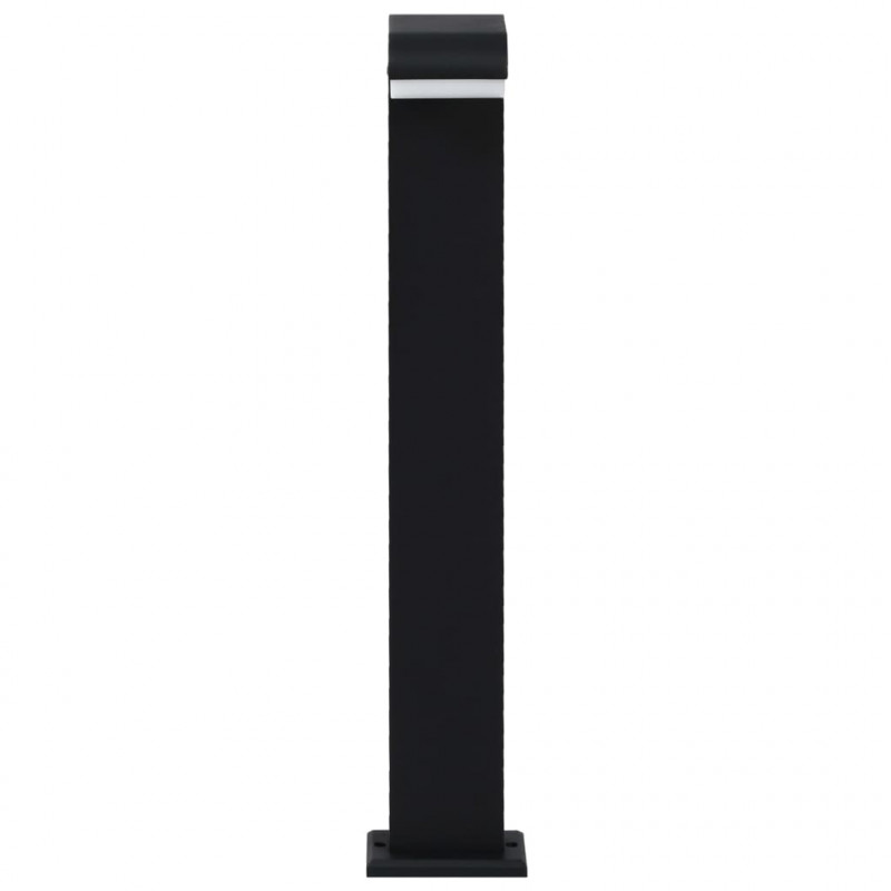 Lampa ogrodowa LED, 9 W, czarna, owalna