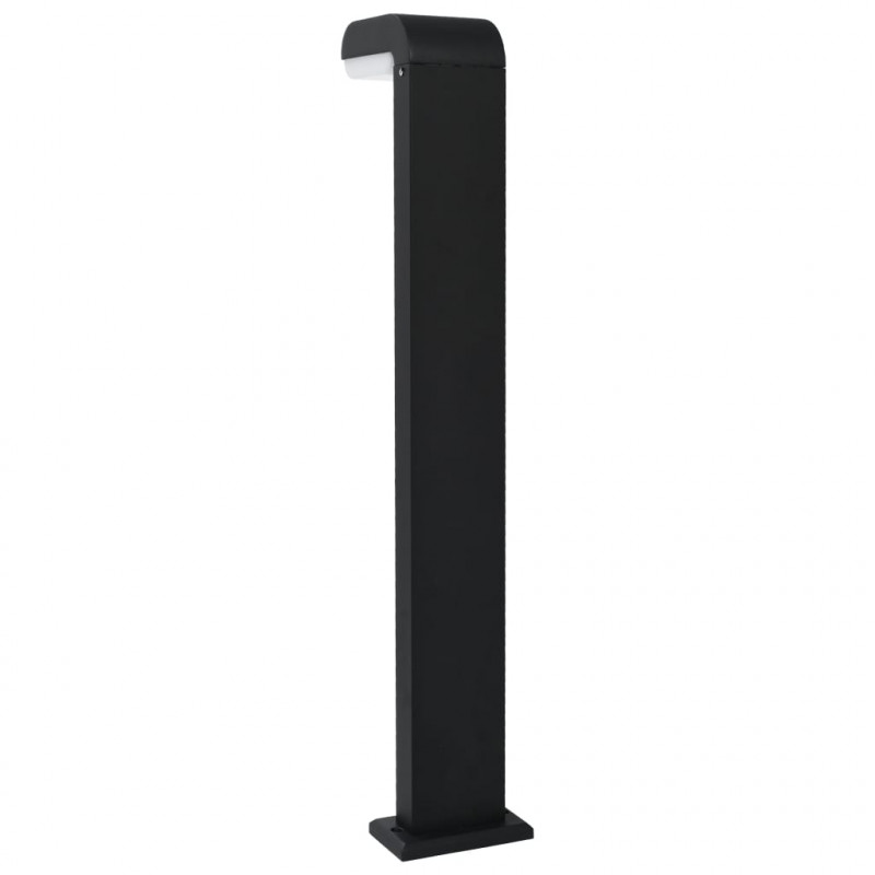 Lampa ogrodowa LED, 9 W, czarna, owalna