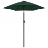 Parasol, zielony, 200 x 224 cm, aluminium