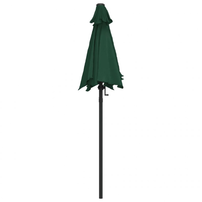 Parasol, zielony, 200 x 224 cm, aluminium
