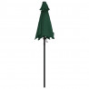 Parasol, zielony, 200 x 224 cm, aluminium