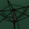 Parasol, zielony, 200 x 224 cm, aluminium