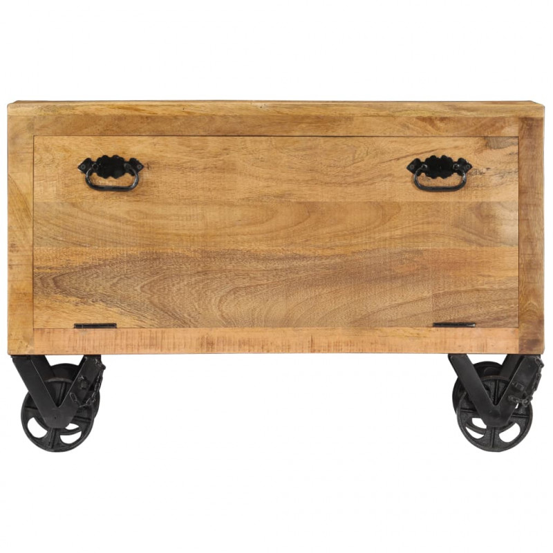 Szafka na buty, 86x35x55 cm, lite drewno mango