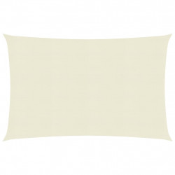 Żagiel przeciwsłoneczny, 160 g/m², kremowy, 5x6 m, HDPE