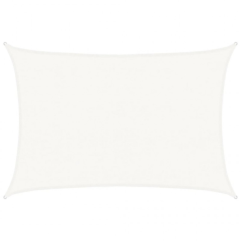 Żagiel przeciwsłoneczny, 160 g/m², biały, 4x5 m, HDPE