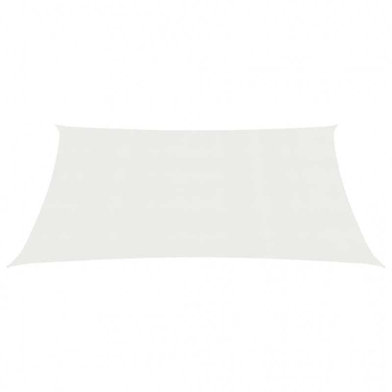Żagiel przeciwsłoneczny, 160 g/m², biały, 4x5 m, HDPE